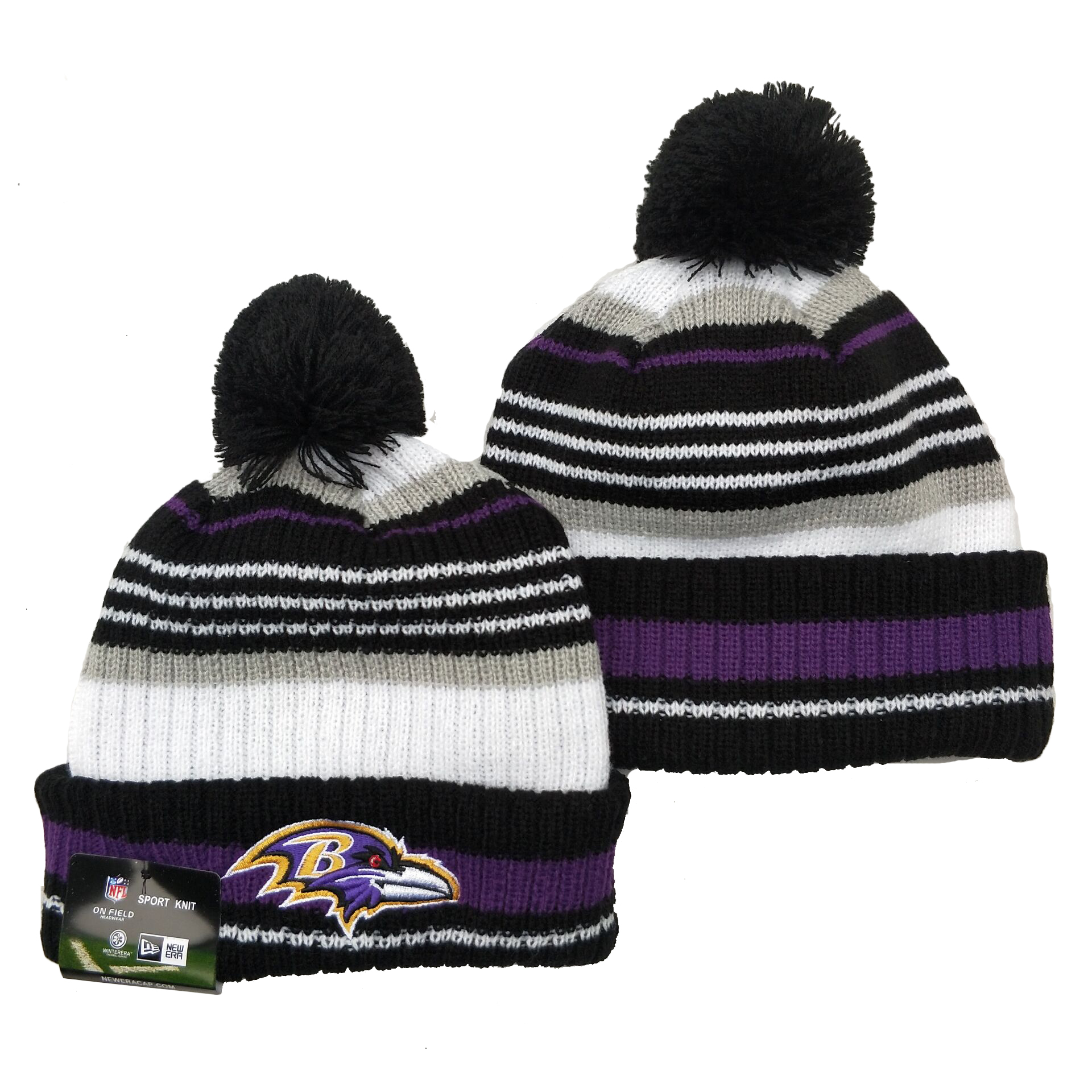 Baltimore Ravens Knit Hats 058